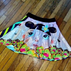 Y2K vintage Custo Barcelona skirt in great condition pop art funky anime size S